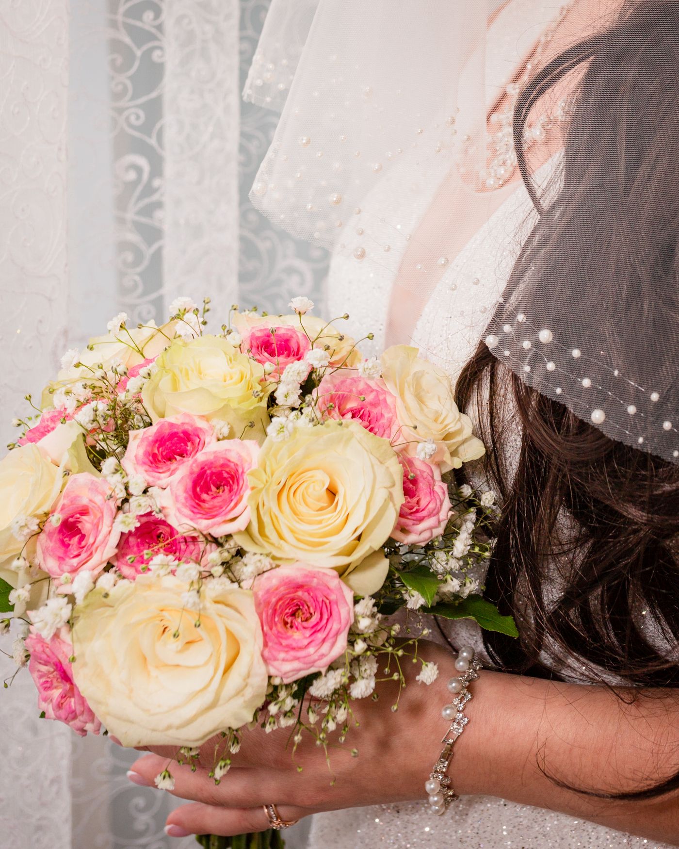 Wedding flower arrangement in the soft tones favoured for 2026